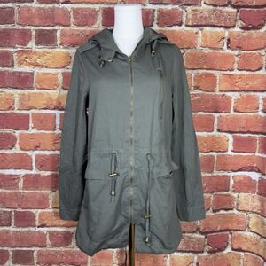 Fashion Nova Wanderers With Hood‎ Size XS Casual Olive Green Jacket New NWT